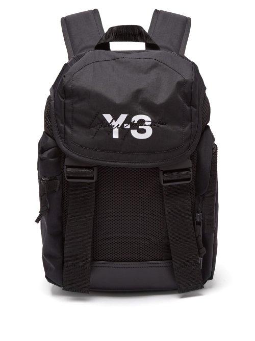Matchesfashion.com Y-3 - Xs Mobility Logo Print Backpack - Mens - Black