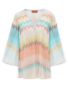 Matchesfashion.com Missoni Mare - Sunset Zigzag Knitted Kaftan - Womens - Multi