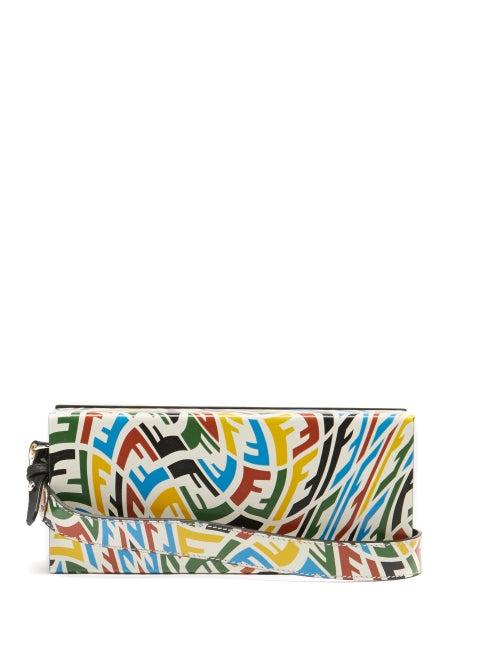 Mens Bags Fendi - Ff-vertigo Leather Cross-body Bag - Mens - Multi