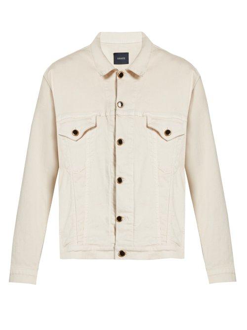 Matchesfashion.com Khaite - Cate Denim Jacket - Womens - Ivory