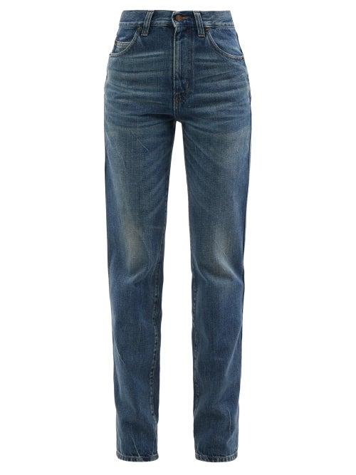 Saint Laurent - 60s High-rise Straight-leg Jeans - Womens - Denim