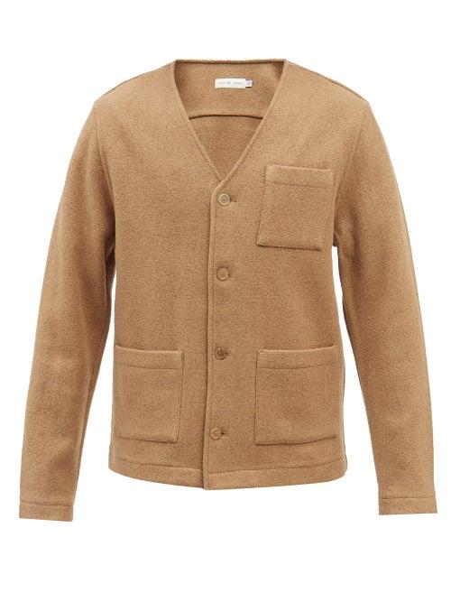 Another Aspect - Buttoned Wool-blend Cardigan - Mens - Beige