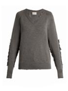 Hillier Bartley Distressed-edge Wool Sweater