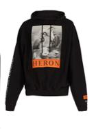 Heron Preston Heron Printed-cotton Hooded Sweatshirt