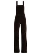 Frame Flared-leg Velvet Dungarees