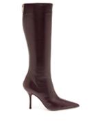 Matchesfashion.com Paris Texas - Mama Leather Knee-high Boots - Womens - Burgundy