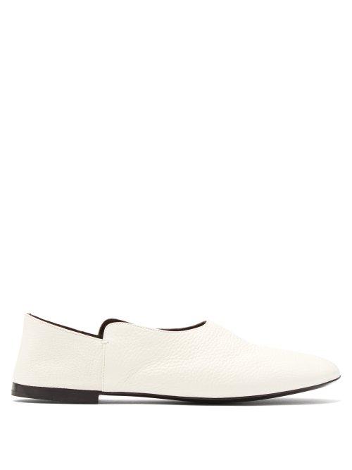 Matchesfashion.com The Row - Boheme Leather Loafers - Womens - White