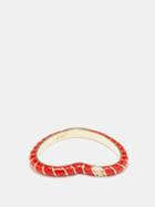 Yvonne Leon - Alliance Diamond, Enamel & 9kt Gold Ring - Womens - Red Multi