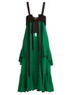 Colville Open-front Silk And Wool Dress