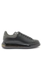 Matchesfashion.com Alexander Mcqueen - Exaggerated-sole Leather Trainers - Mens - Black