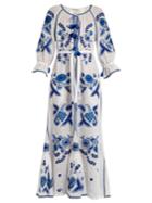 Vita Kin Grapevine Embroidered Linen Dress