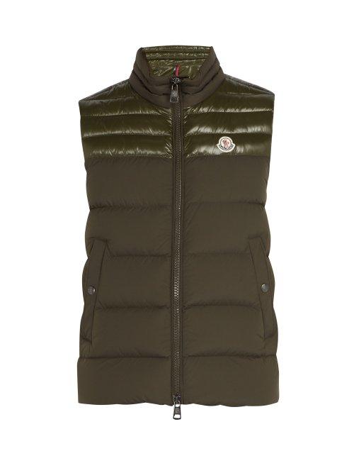 Matchesfashion.com Moncler - Deneb Quilted Down Gilet - Mens - Khaki