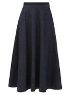 Matchesfashion.com Weekend Max Mara - Formica Skirt - Womens - Dark Blue