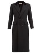 Saint Laurent - Wool-blend Twill Chesterfield Coat - Womens - Black