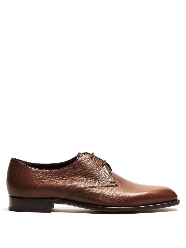 Fratelli Rossetti Grained-leather Oxford Shoes