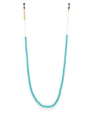 Matchesfashion.com Frame Chain - Candy Rain Gold-plated Glasses Chain - Womens - Blue