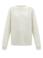 Matchesfashion.com Acne Studios - Dropped-shoulder Brushed-knit Sweater - Womens - Ivory