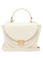Matchesfashion.com Wandler - Luna Mini Layered Flap Leather Shoulder Bag - Womens - White