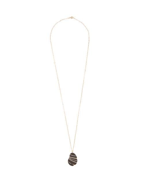 Matchesfashion.com Cvc Stones - Remember Diamond & 18kt Gold Pendant Necklace - Womens - Grey