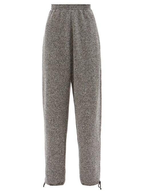 Raey - Elasticated-waist Nepped Jersey Trackpant - Womens - Black