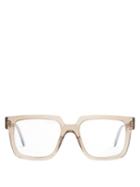 Matchesfashion.com Kuboraum - Square Frame Acetate Glasses - Mens - Grey