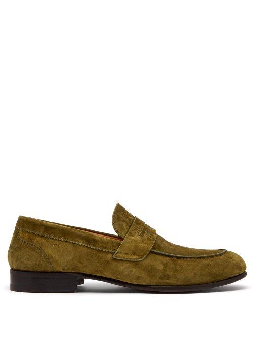 Matchesfashion.com O'keeffe - Suede Loafers - Mens - Khaki