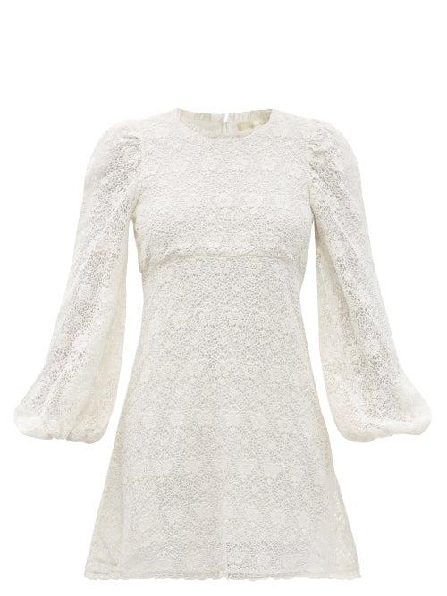 Matchesfashion.com Loveshackfancy - Leira Cotton Lace Sun Dress - Womens - White