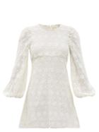 Matchesfashion.com Loveshackfancy - Leira Cotton Lace Sun Dress - Womens - White