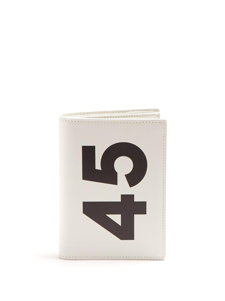 Balenciaga Front-flap Printed Leather Wallet