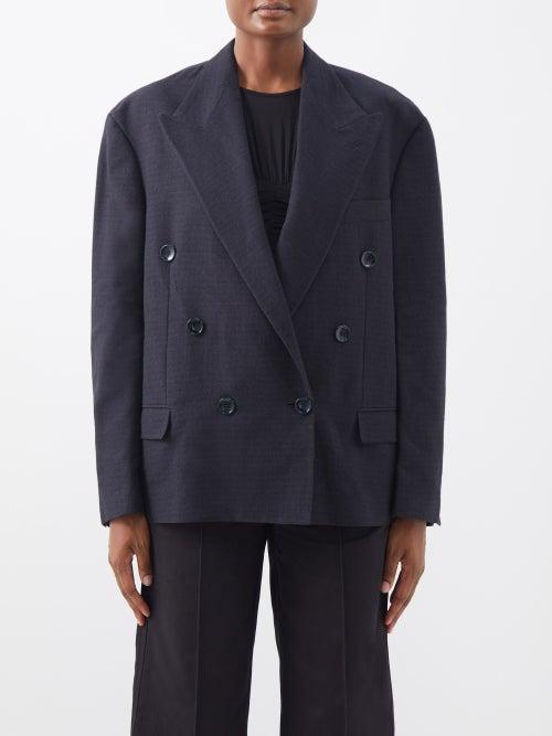 Isabel Marant - Klero Double-breasted Blazer - Womens - Dark Navy