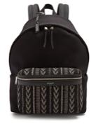 Saint Laurent Classic Chevron-pocket Canvas Backpack