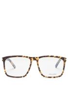 Mens Eyewear Saint Laurent - Square Tortoiseshell-acetate Glasses - Mens - Tortoiseshell