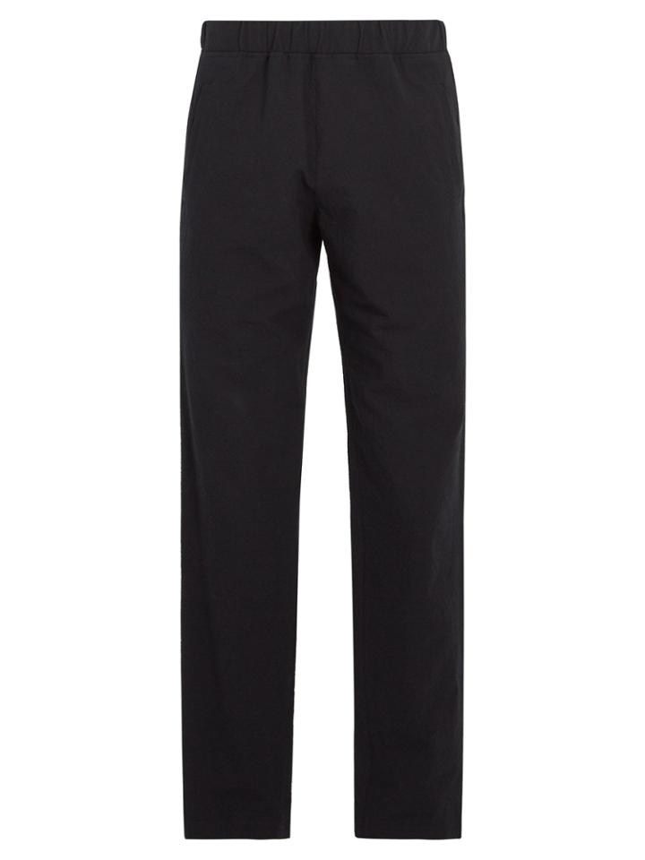 A.p.c. Elasticated-waist Cotton-blend Trousers