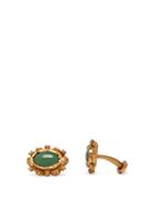 Matchesfashion.com Dolce & Gabbana - Oval Cabochon Cufflinks - Mens - Gold