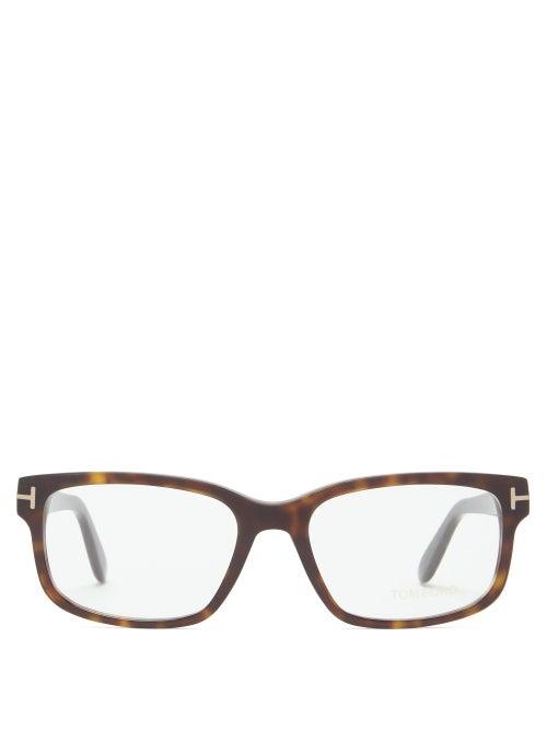 Matchesfashion.com Tom Ford Eyewear - Square Tortoiseshell-acetate Glasses - Mens - Tortoiseshell