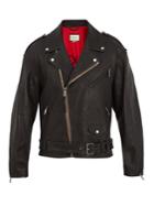 Gucci Dragon-appliqu Leather Jacket