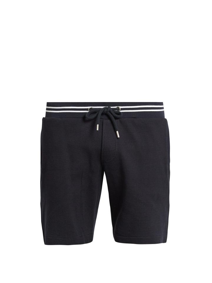 Orlebar Brown Dearne Stripe-trimmed Cotton Shorts