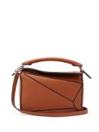 Matchesfashion.com Loewe - Puzzle Mini Grained Leather Cross Body Bag - Womens - Tan