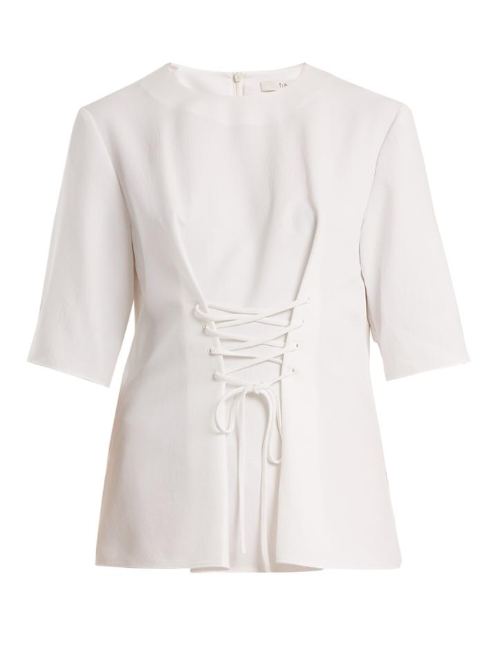 Tibi Drape Corset Top