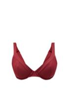 Matchesfashion.com The Fold D+ Swim - The Line Underwired D-g Bikini Top - Womens - Burgundy
