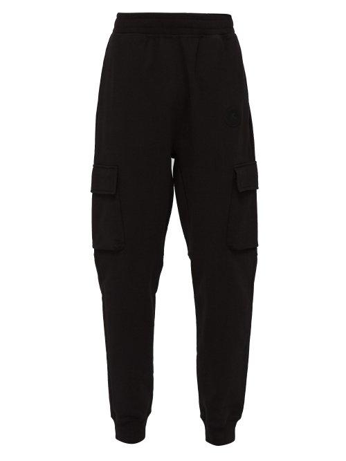 Matchesfashion.com Burberry - Cotton Cargo Track Pants - Mens - Black