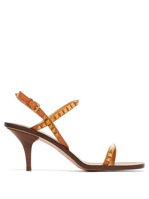 Matchesfashion.com Valentino - Rockstud No Limit Sandals - Womens - Tan