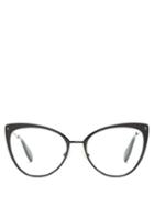 Matchesfashion.com Alexander Mcqueen - Cat Eye Acetate Glasses - Womens - Black