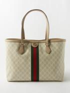 Gucci - Ophidia Medium Gg-canvas And Leather Tote Bag - Womens - White Multi