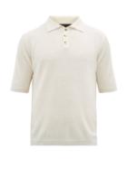 Matchesfashion.com Iris Von Arnim - Josh Wool And Linen-blend Polo Shirt - Mens - White