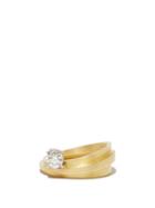 Ladies Fine Jewellery Azlee - Ocean Diamond Ii Diamond & 18kt Gold Ring - Womens - Yellow Gold