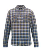 Matchesfashion.com Rrl - Farrell Faded Check Cotton Twill Shirt - Mens - Navy Multi