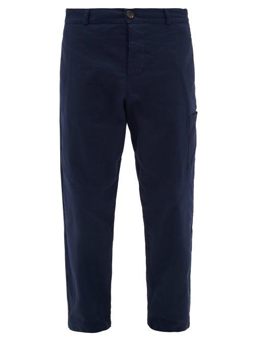 Matchesfashion.com Oliver Spencer - Judo Cotton Cargo Trousers - Mens - Indigo