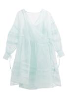 Cecilie Bahnsen - Amalie Wraparound Cotton-organdy Dress - Womens - Mint