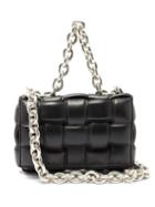 Matchesfashion.com Bottega Veneta - The Chain Cassette Padded Leather Cross-body Bag - Womens - Black